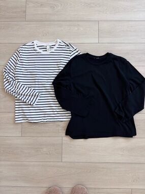 H&M MAMA Cotton Nursing T-Shirt Long Sleeve Set of 2